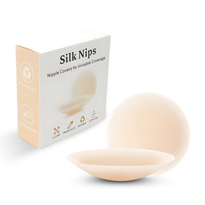 Silk Nips Silicone Nipple Covers (Mocha) – Reusable, Invisible & Sweat-Resistant