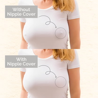 Silk Nips Luxury Silicone Nipple Covers - Reusable, Invisible, Waterproof Breast Petals Boob Covers, Adhesive Nipple Pasties Sweat-Resistant for All-Day Comfort Nipple Covers for Women (Creme)