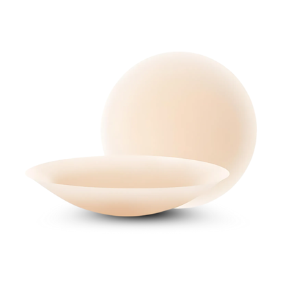 Silk Nips Luxury Silicone Nipple Covers - Reusable, Invisible, Waterproof Breast Petals Boob Covers, Adhesive Nipple Pasties Sweat-Resistant for All-Day Comfort Nipple Covers for Women (Creme)