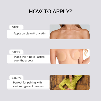Silk Nips Silicone Nipple Covers (Mocha) – Reusable, Invisible & Sweat-Resistant