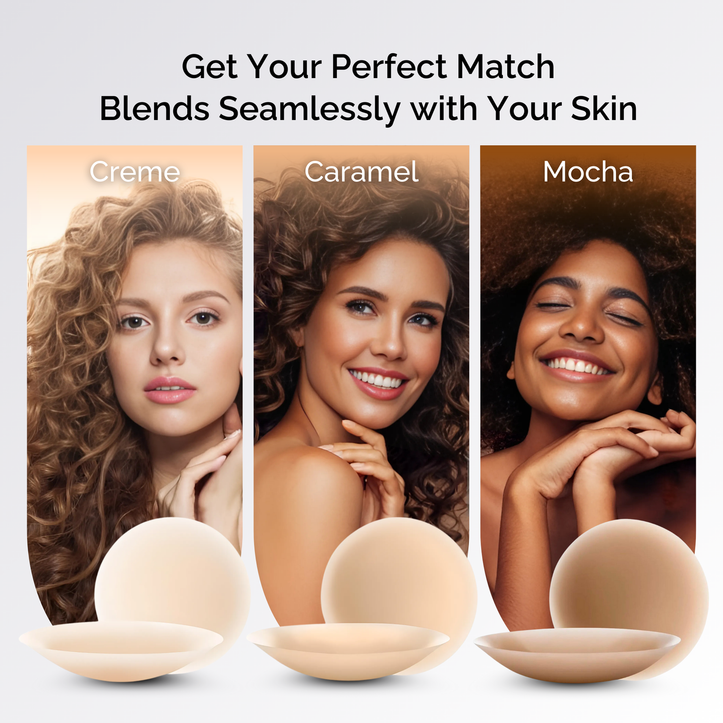 Silk Nips Silicone Nipple Covers (Mocha) – Reusable, Invisible & Sweat-Resistant